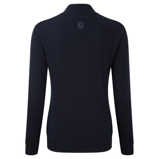 Women's Full-Zip Lined Wool Blend Pullover