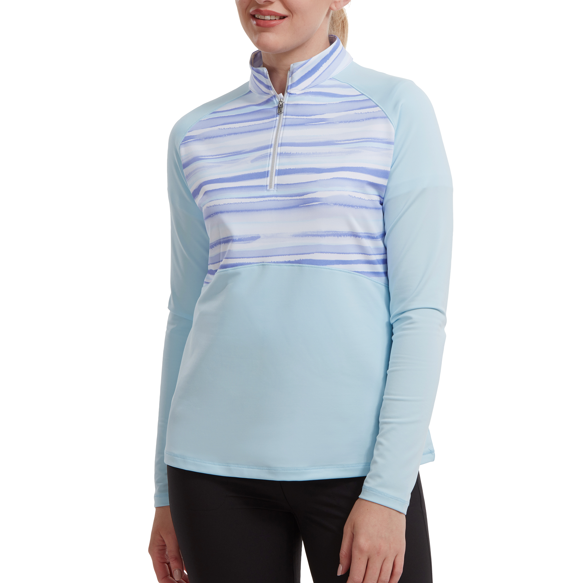 Half-Zip Jersey Watercolour Midlayer