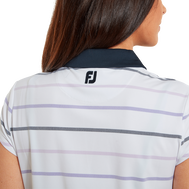 Polo Jacquard œil d'oiseau à rayures