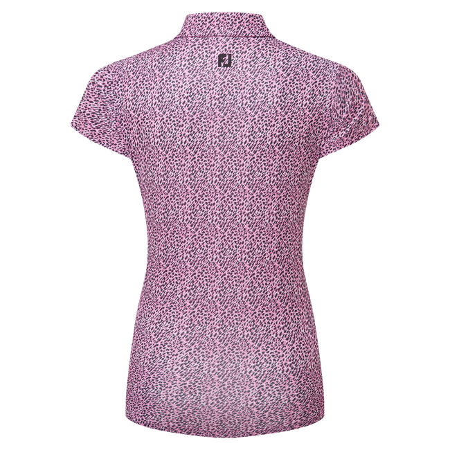 Animal Print Cap Sleeve Lisle