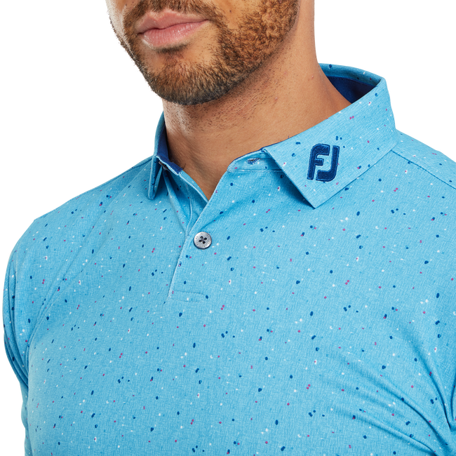Polo piqué avec texture Tweed