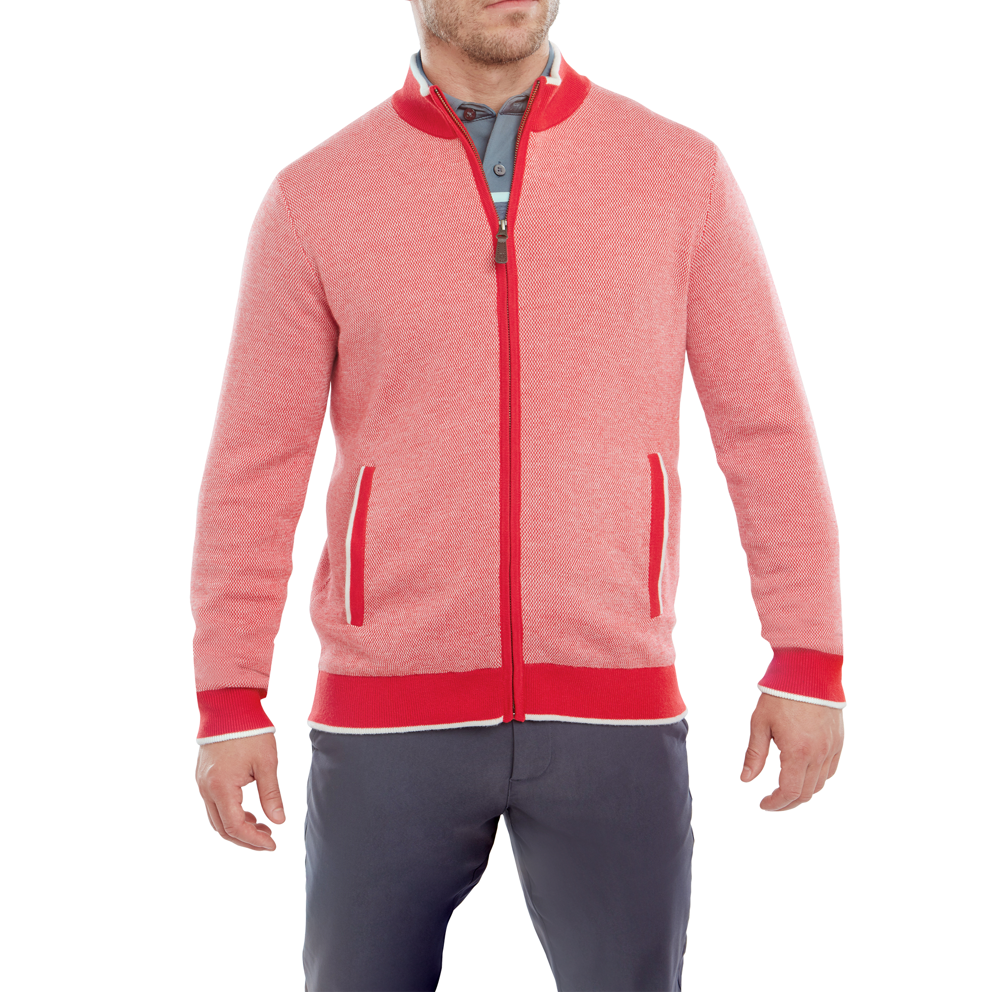 Full-Zip Lined Pullover