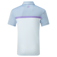 Polo Interlock avec blocs de couleurs