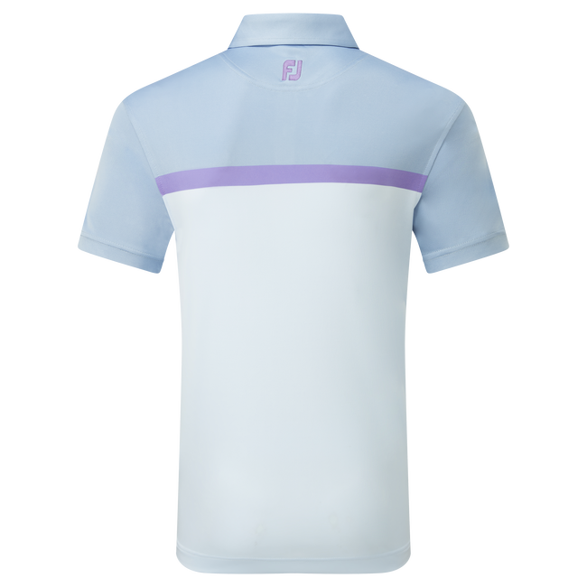 Polo Interlock avec blocs de couleurs