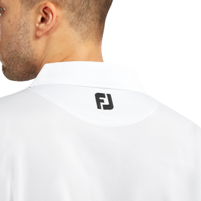 Stretch Pique Solid Knit Collar