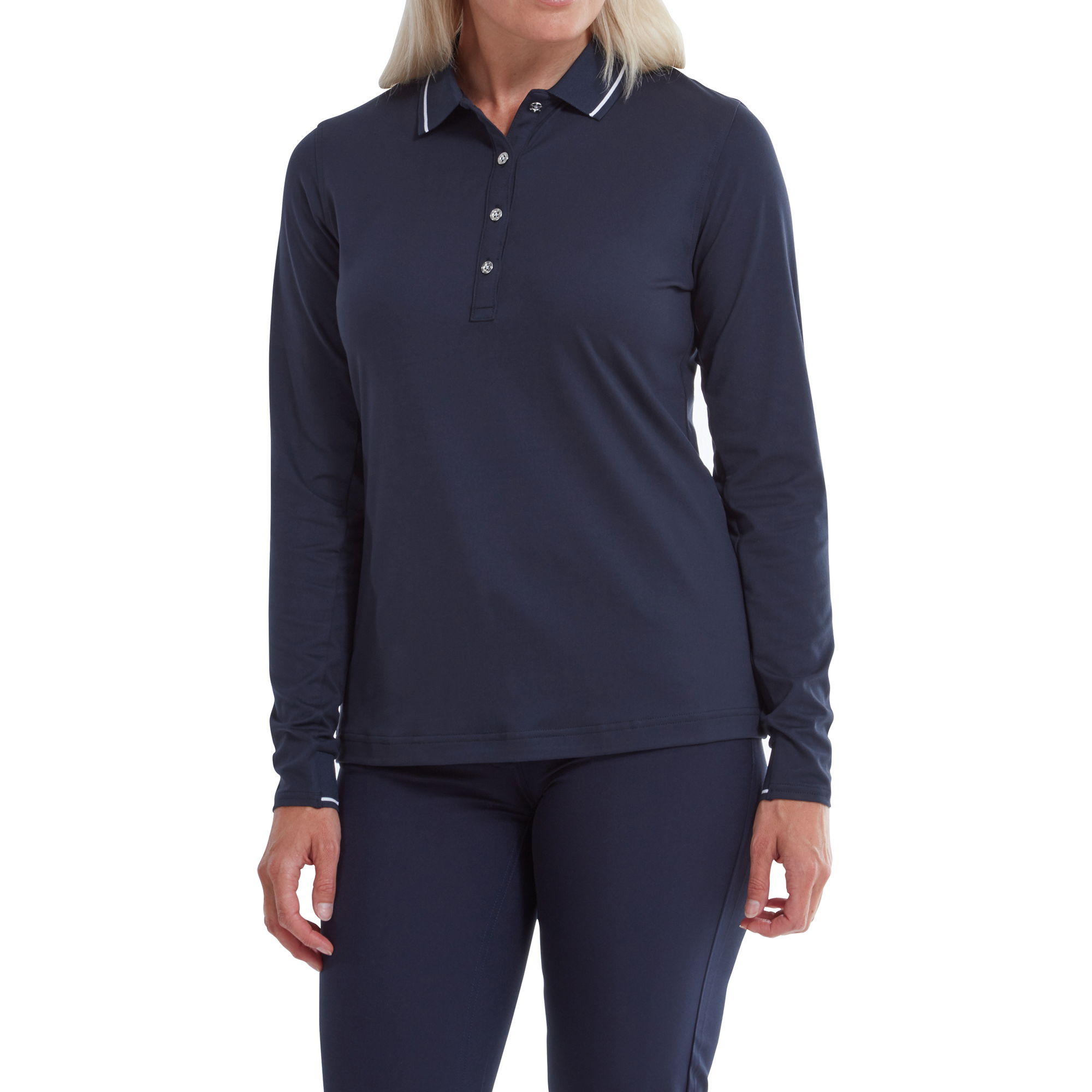 Polo &agrave; manches longues thermique pour femme