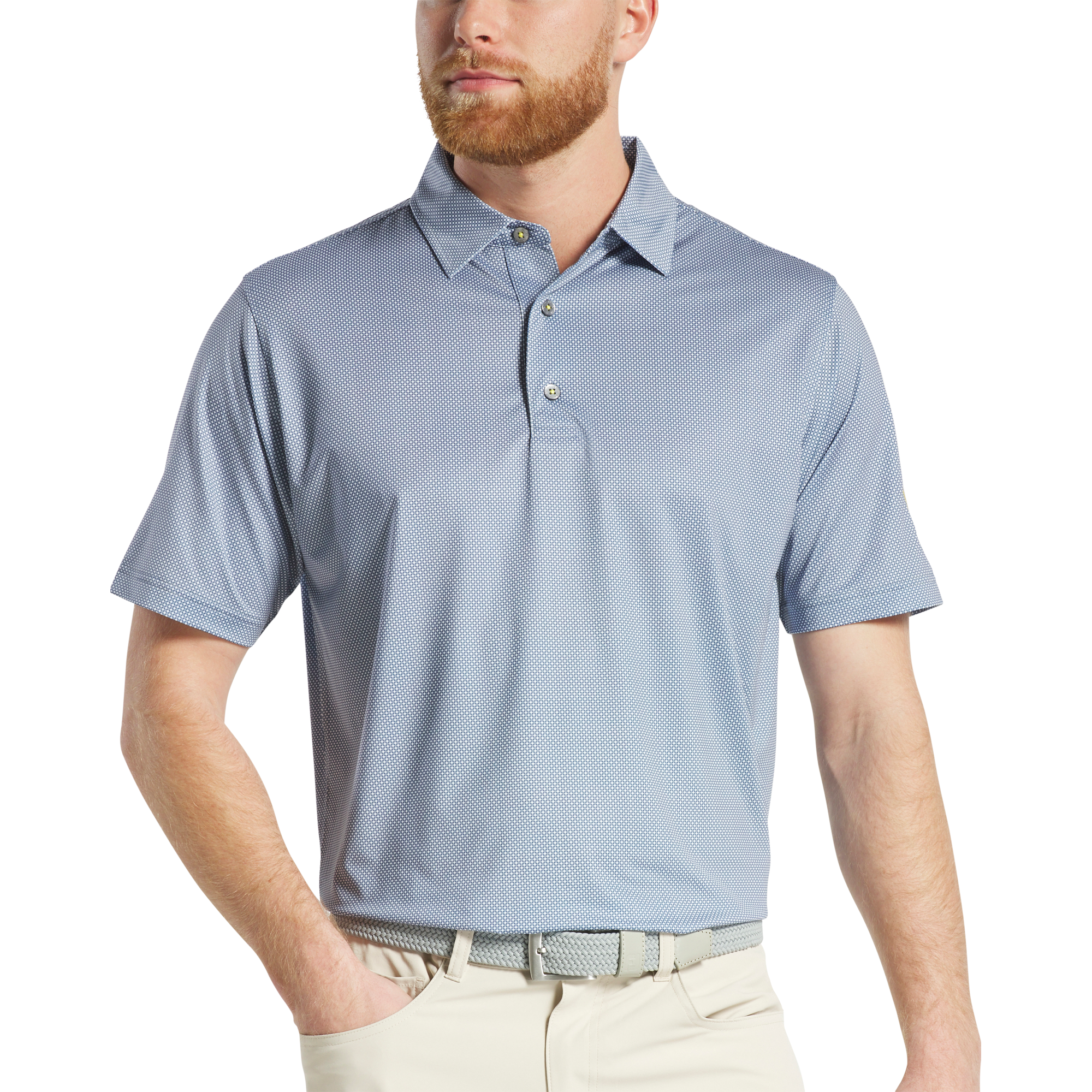 152nd Open Championship Octagon Print Lisle Shirt