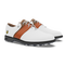 White / Burnt Orange / Antique Croc Print
