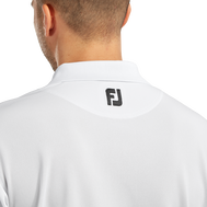 Polo Stretch Piqué uni avec col en tricot