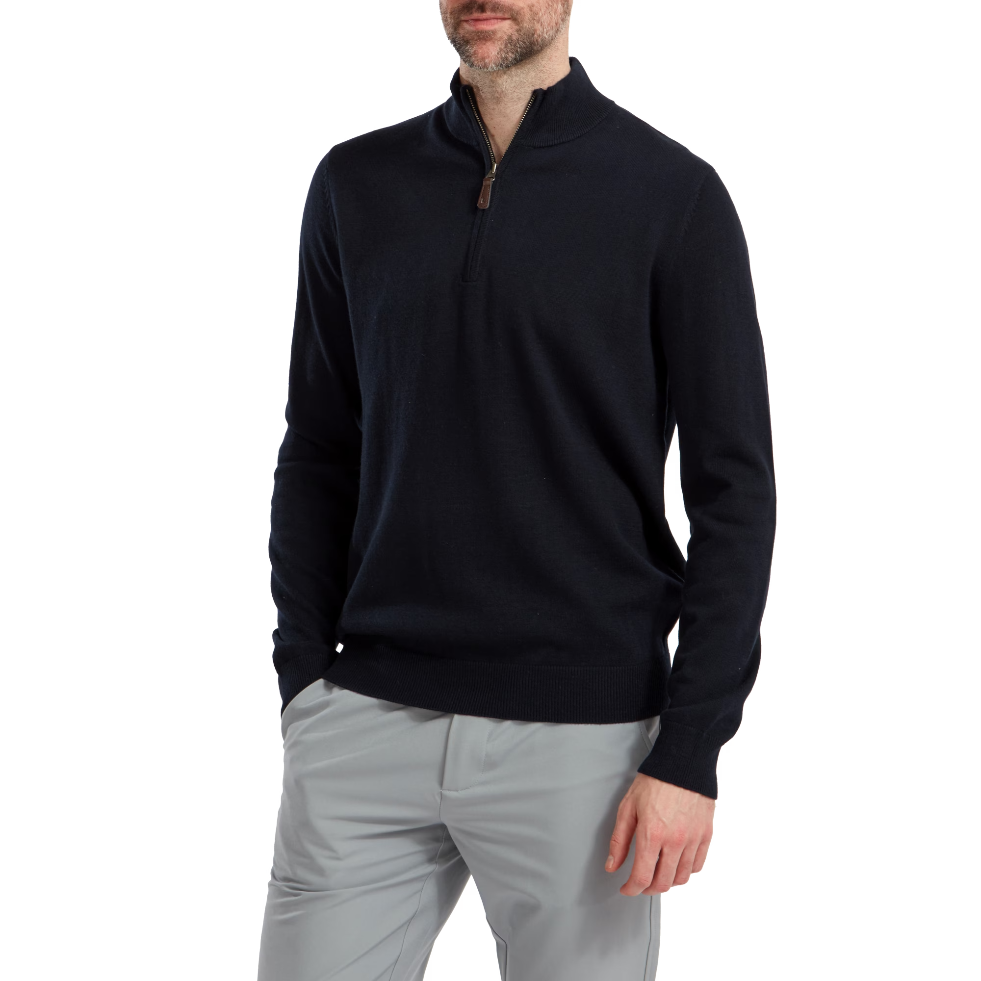 Wool Blend Half-Zip Pullover