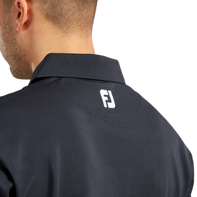 Stretch Pique Solid Knit Collar