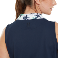 Dress with Floral Trim