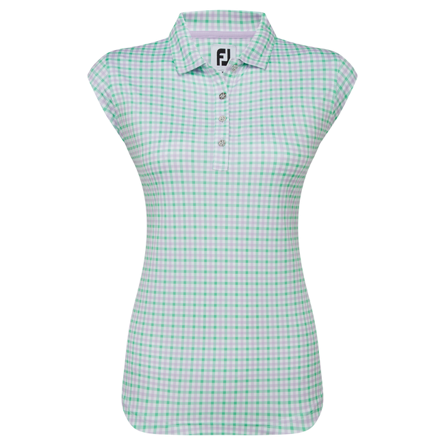 Polo Interlock imprimé Vichy