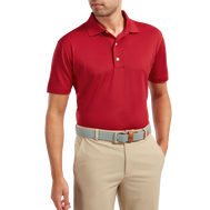 Stretch Pique Solid Rib Knit Collar