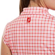 Polo Interlock imprimé Vichy