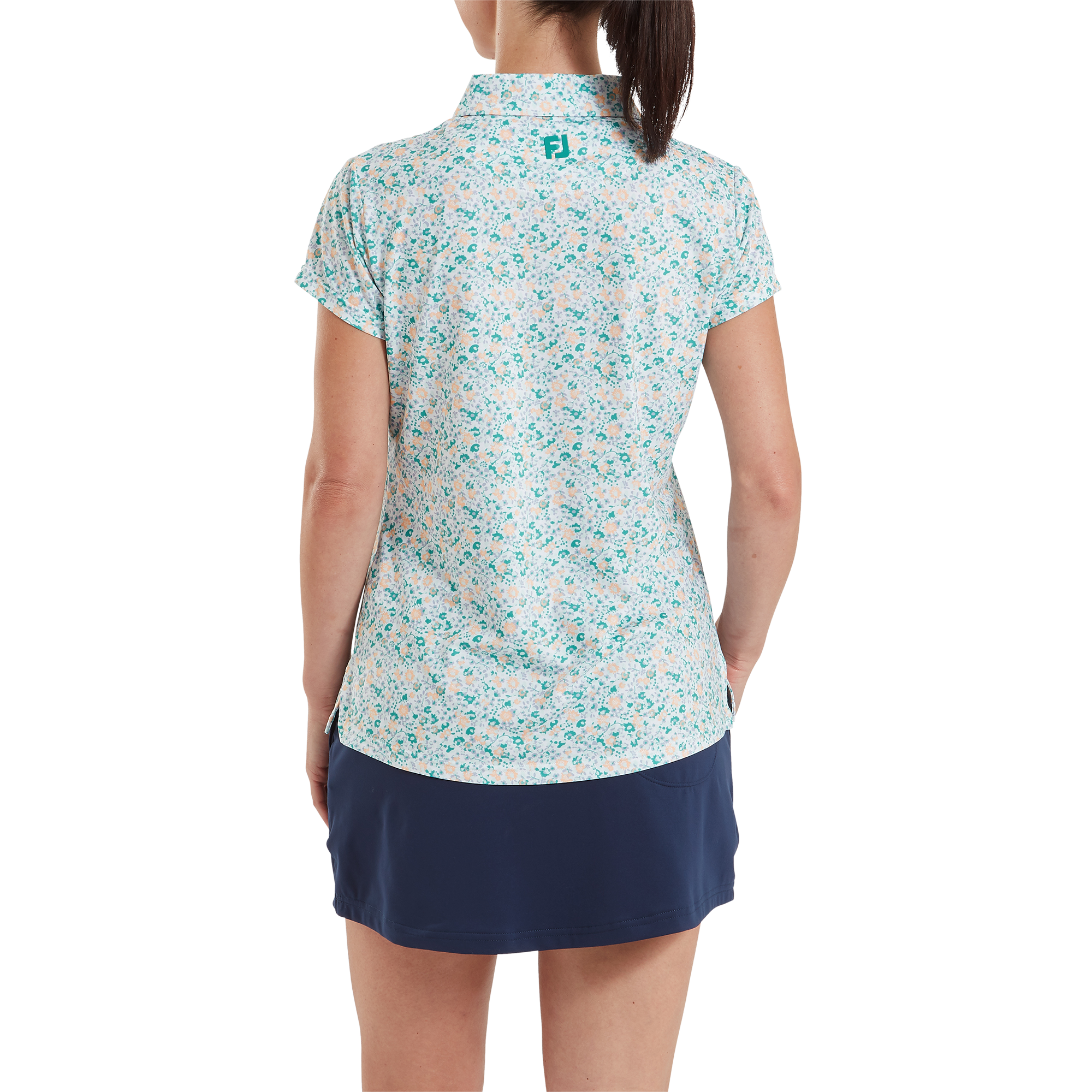 Polo en fil d'Ecosse &agrave; mancherons