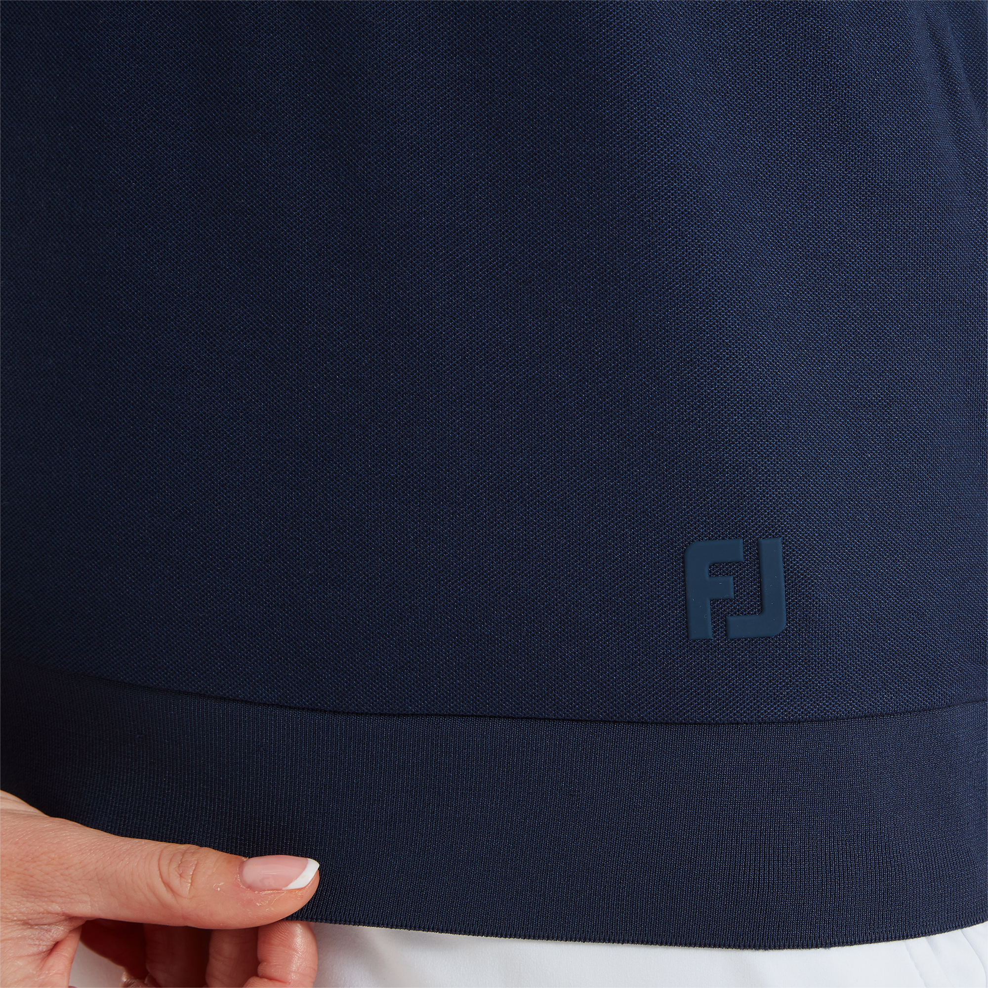 Polo en maille textur&eacute;e