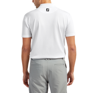 Polo Stretch Piqué uni avec col en tricot
