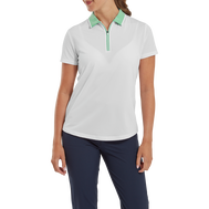 Polo uni en fil d'Ecosse