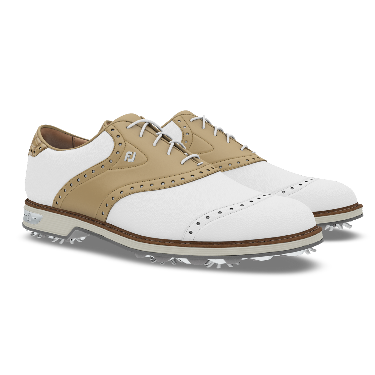 Chaussures avec crampons Footjoy Premiere Series Wilcox White White Light Grey - Eté 2023 Chaussures avec crampons Footjoy Premiere Series Wilcox White White Light Grey - Eté 2023