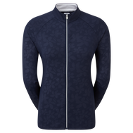 Pullover zippé avec imprimé Floral texturé