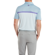 Polo Interlock avec blocs de couleurs
