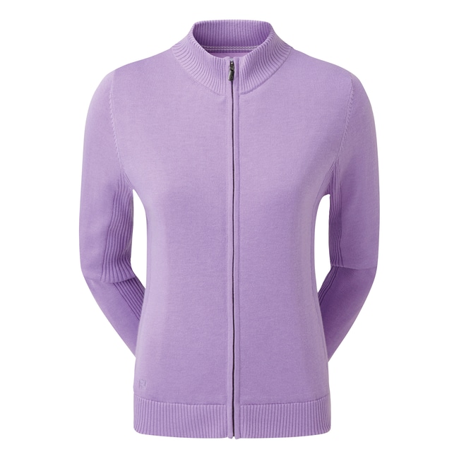 Women's Full-Zip Lined Wool Blend Pullover