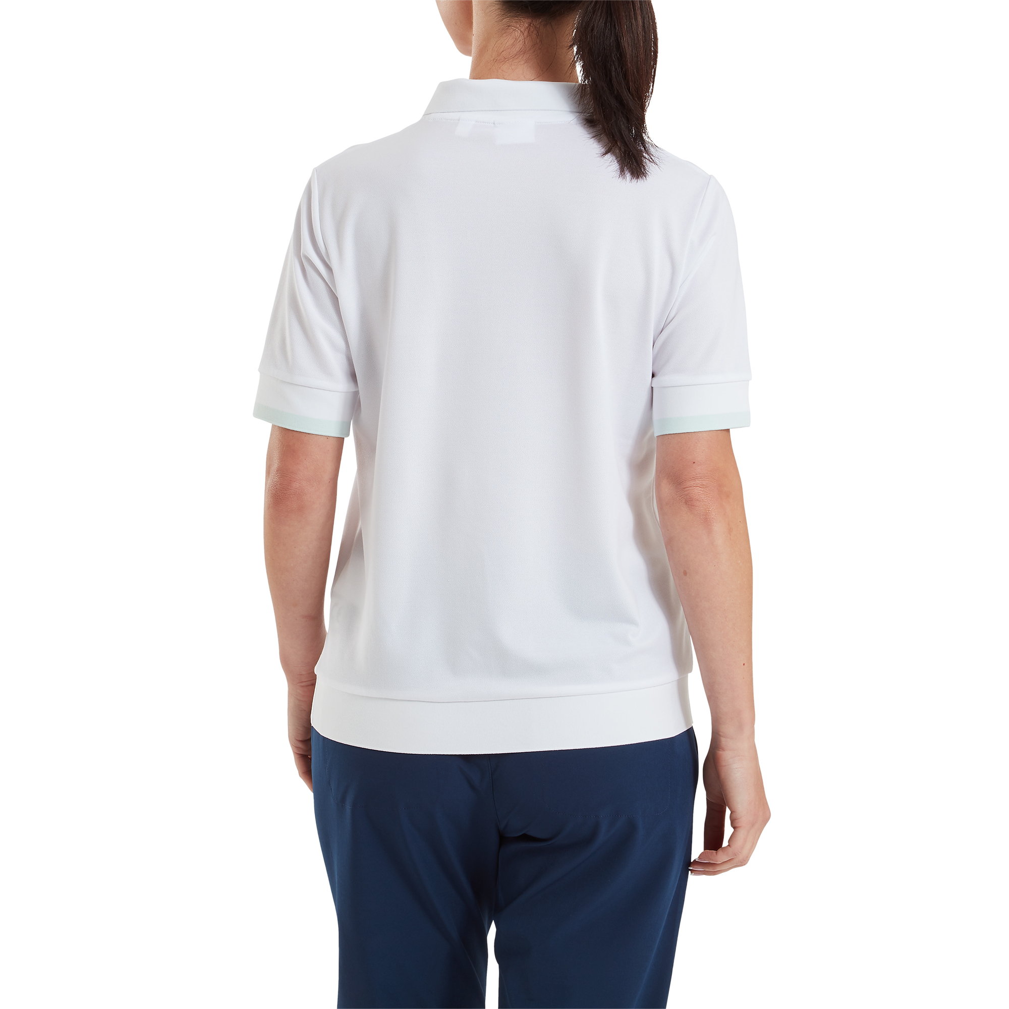 Polo en maille textur&eacute;e