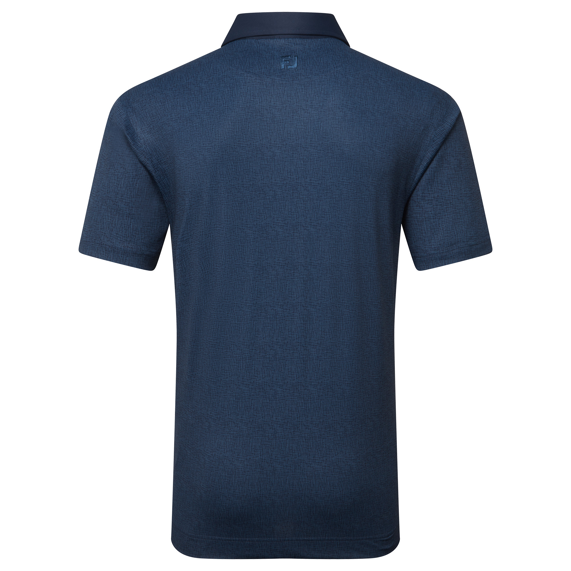 Polo en fil d'Ecosse impression textur&eacute;e