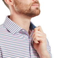 Polo en fil d'Ecosse à rayures