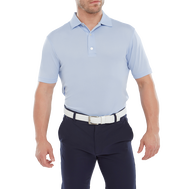 Stretch Pique Solid Rib Knit Collar