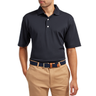 Stretch Pique Solid Knit Collar