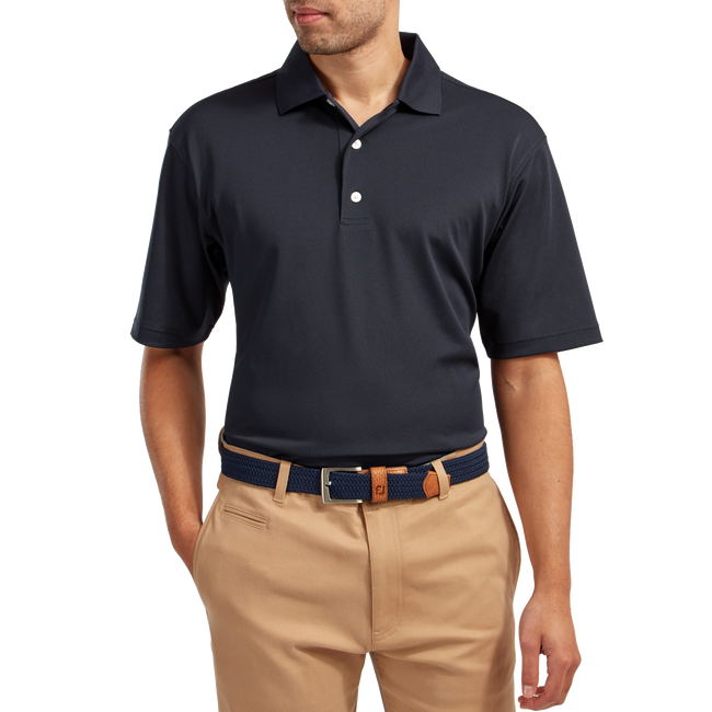 Stretch Pique Solid Knit Collar