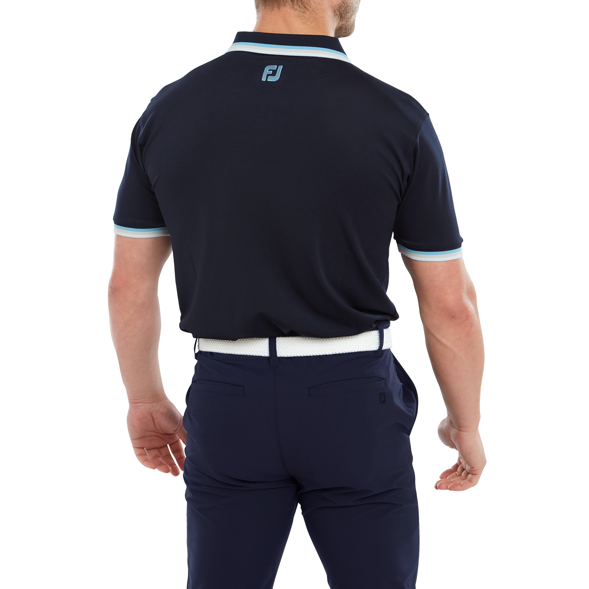 Solid Polo with Trim Pique