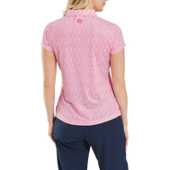 Animal Print Cap Sleeve Lisle