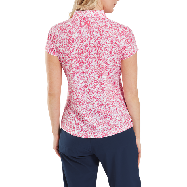 Animal Print Cap Sleeve Lisle