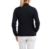 Women's Full-Zip Lined Wool Blend Pullover