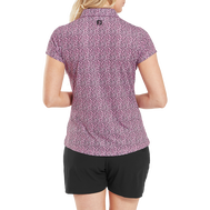 Animal Print Cap Sleeve Lisle