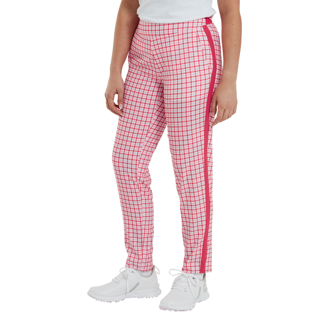 Pantalon 7/8 léger imprimé Vichy