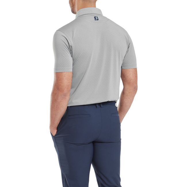 Stretch Lisle Dot Print