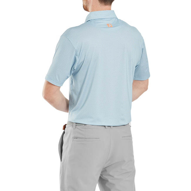 Polo en fil d'Ecosse imprimé tribale