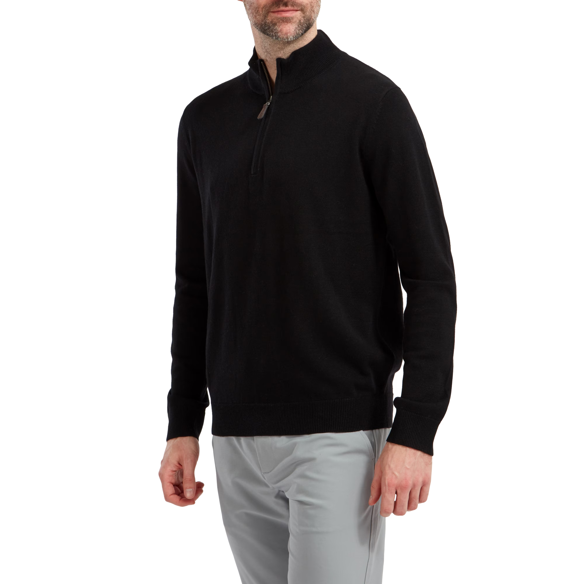 Wool Blend Half-Zip Pullover