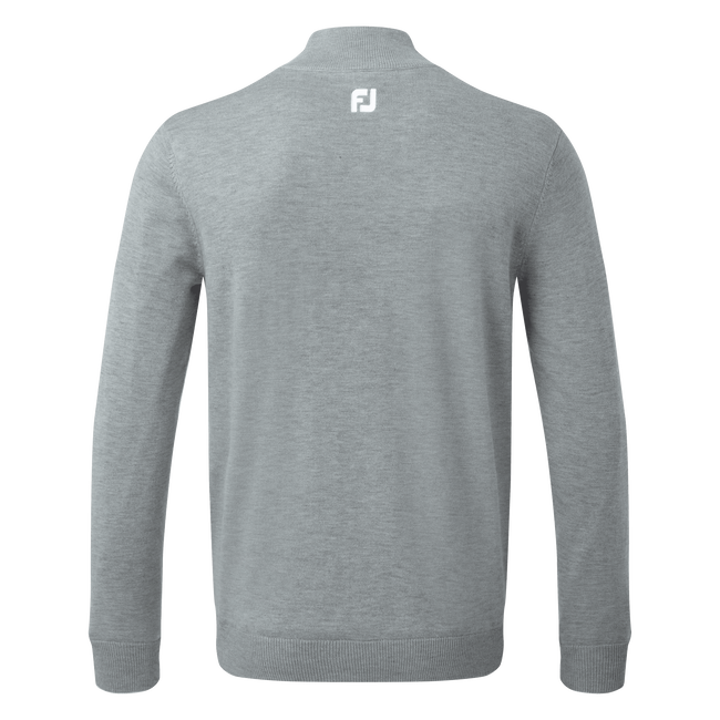 Wool Blend 1/2 Zip Lined Pullover