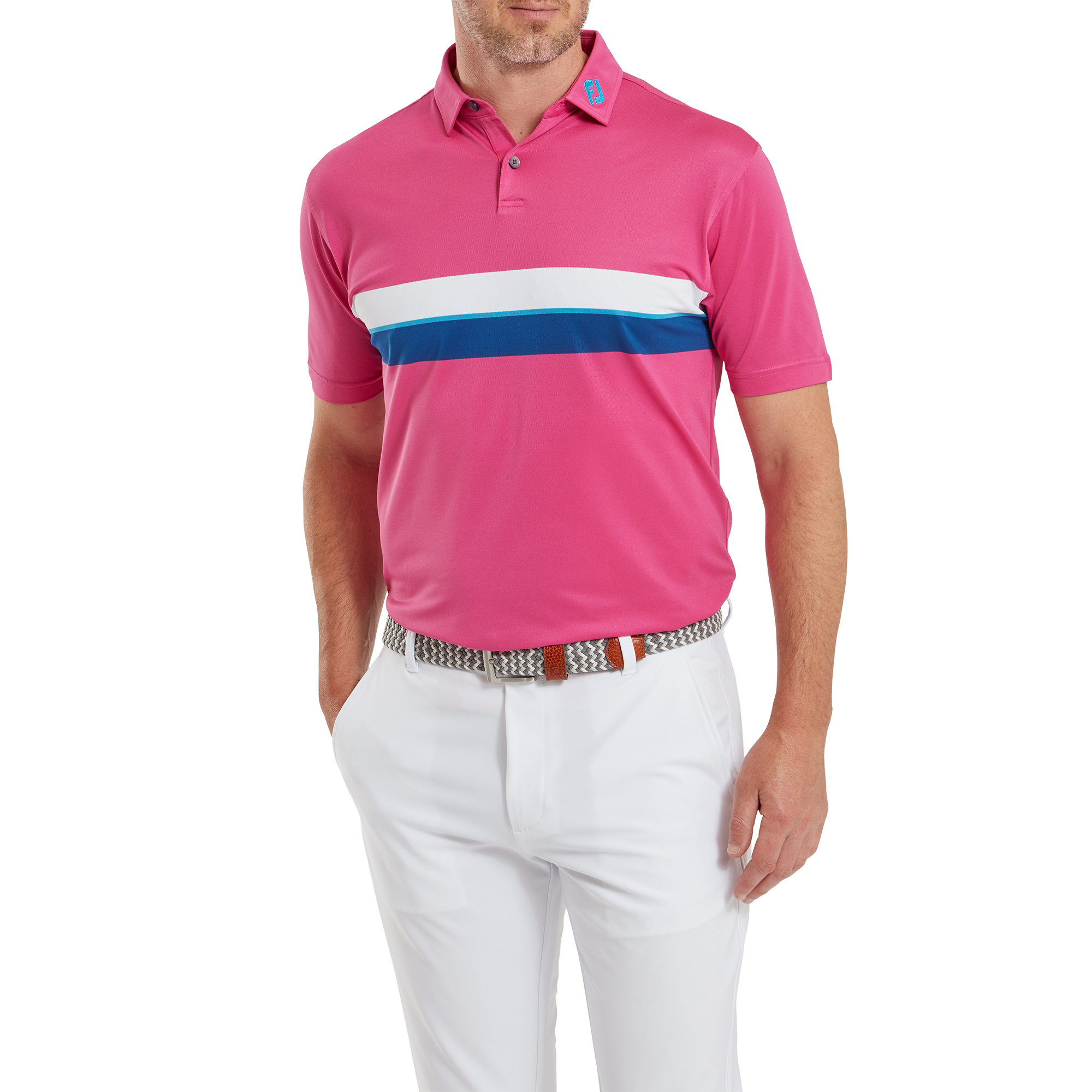 Double Chest Band Pique