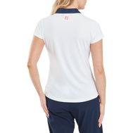 Cap Sleeve Print Trim Lisle