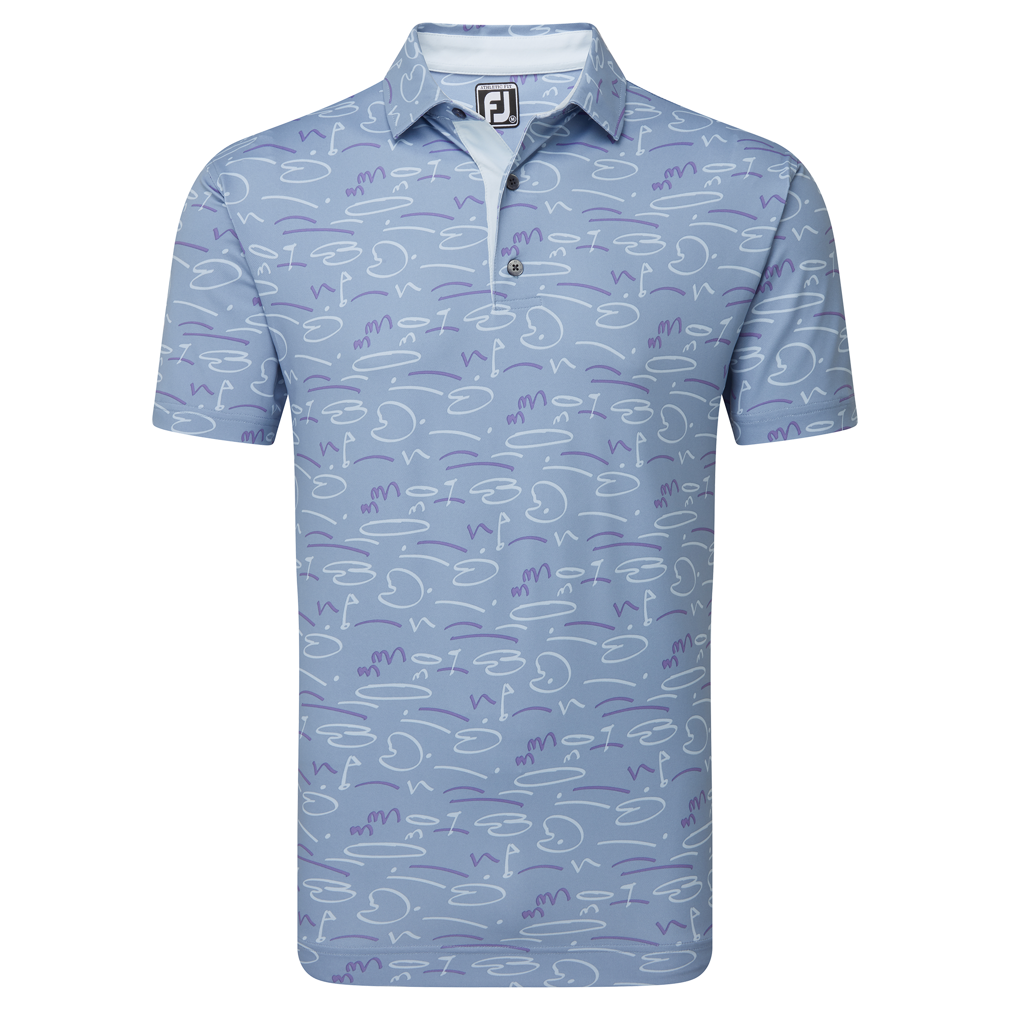 Golf Course Doodle Pique