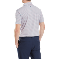 Polo en fil d'Ecosse à rayures