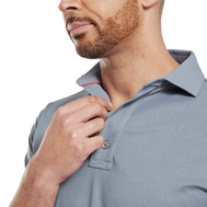 Polo en fil d'Ecosse impression texturée