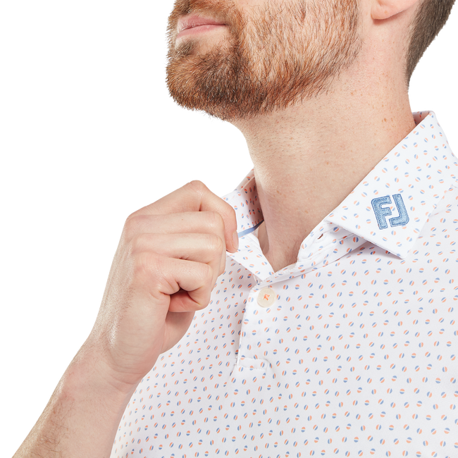 Polo piqué imprimé gélule