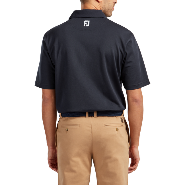 Stretch Pique Solid Knit Collar